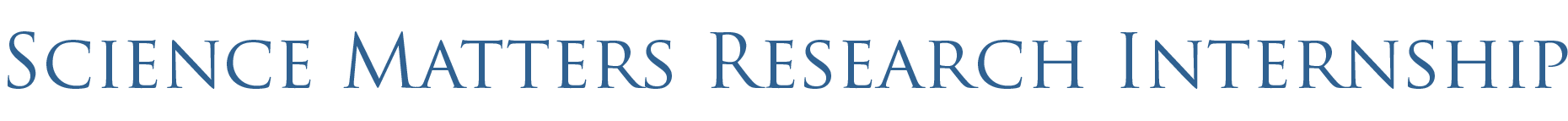 Science Matters Research Internship logo